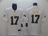 Nike Bills 17 Josh Allen White Gold Vapor Untouchable Limited Jersey,baseball caps,new era cap wholesale,wholesale hats